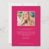 Party Banner EDITABLE FARBEN Abschluss Einladung (Rückseite)