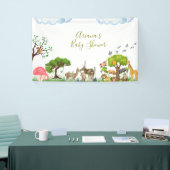 Party-Banner "Forest Animals Baby Shooting" Banner (Messeveranstaltung)
