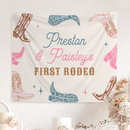 Party-Banner für bearbeitbaren Western Wandteppich