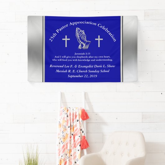 Party-Banner für die benutzerdefinierte Pastor-Bew Banner (Insitu)