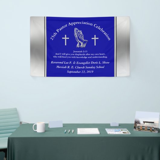 Party-Banner für die benutzerdefinierte Pastor-Bew Banner (Messeveranstaltung)