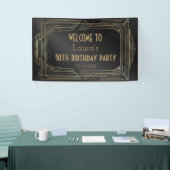 Party-Banner für Gold und Black Great Gatsby Banner (Messeveranstaltung)