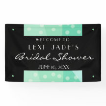 Party-Banner für grüne Punkte und Punkte