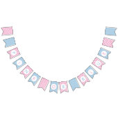 Party-Banner für Team Pink oder Team Blue Gender Wimpelkette (Alle)