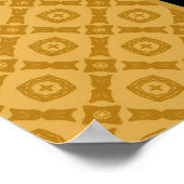 Party-Banner Individuelle Name Gold Black Poster (Ecke)