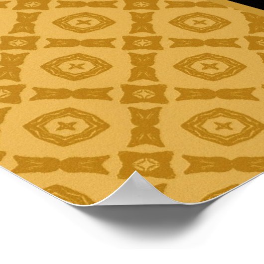 Party-Banner Individuelle Name Gold Black Poster (Ecke)