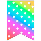Party Banner/Regenbogen und Polka Docks Wimpelkette (Dritte Fahne)