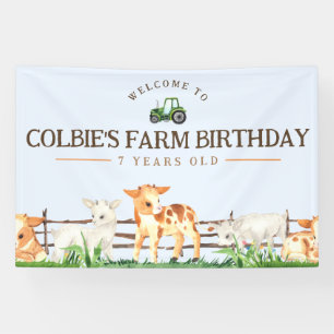 Party-Banner - Tiere in Zoos Banner