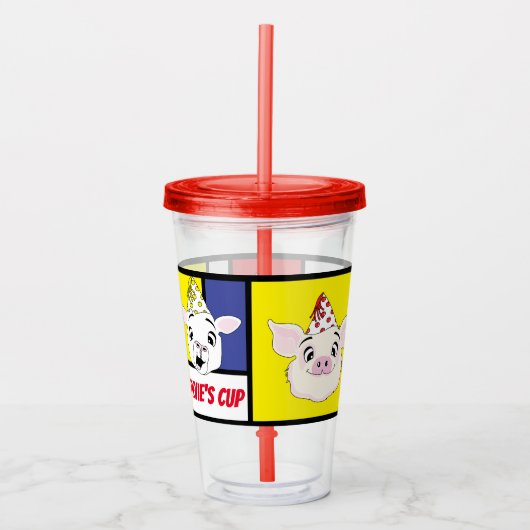 Party Barnyard Tiere Acryltrinkbecher (Vorderseite)