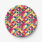 Party Bauhaus Style Pappteller (Vorderseite)