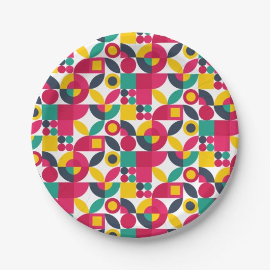 Party Bauhaus Style Pappteller (Vorderseite)