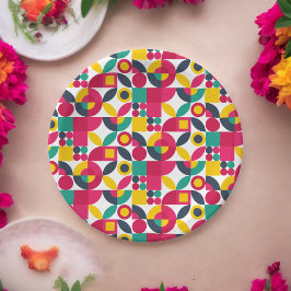 Party Bauhaus Style Pappteller