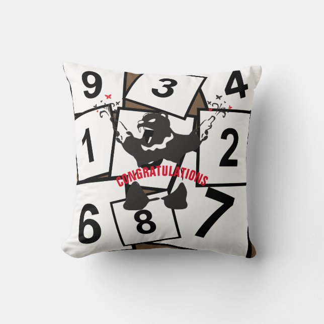 Party Bear Celebration Kissen (Vorderseite)