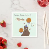Party Bear Geburtstagsparty Serviette (Beispiel)