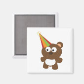 Party Bear Magnet (Vorderseite/Rückseite)