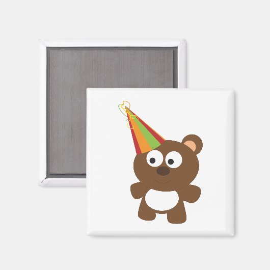 Party Bear Magnet (Vorderseite/Rückseite)
