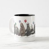Party Bear Tasse! Zwei-Tone-Kaffee-Tasse Zweifarbige Tasse (Vorderseite Links)