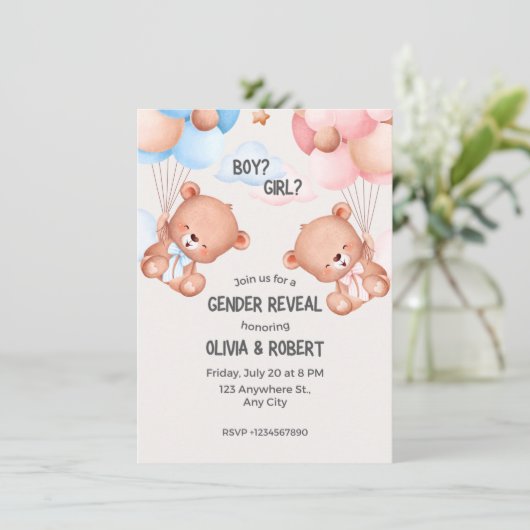 Party Begleitkarte (Stehend Vorderseite)