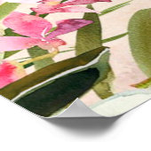 Party-Begrüßungszeichen für Beachvogelverlängerung Poster (Ecke)