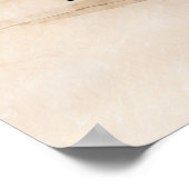 Party-Begrüßungszeichen für Beachvogelverlängerung Poster (Ecke)