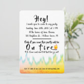 Party bei Brandbrand Einladung (Stehend Vorderseite)