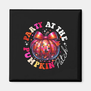 Party beim Pumpkin Patch Disco Pumpkin Fall Autu Magnet