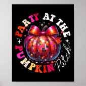 Party beim Pumpkin Patch Disco Pumpkin Fall Autu Poster (Vorne)