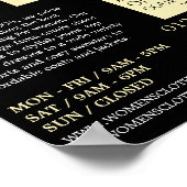 Party, Bekleidungswerbung Poster (Ecke)