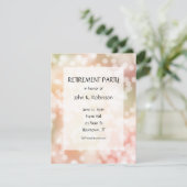 Party beleuchtet Rente Party Einladung (Stehend Vorderseite)