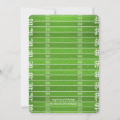 Party Big Game Bowl Game Einladung (Rückseite)