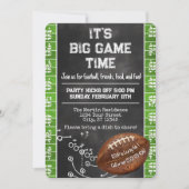 Party Big Game Bowl Game Einladung (Vorderseite)