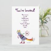 Party Bird Ukrainische Folk Kunst, Dichtung und Mu Einladung (Stehend Vorderseite)