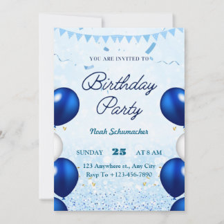 Party Birthday Einladung