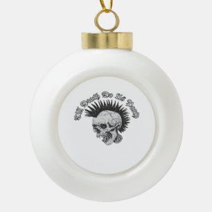 Party, bis der Tod uns scheidet Halloween Keramik Kugel-Ornament