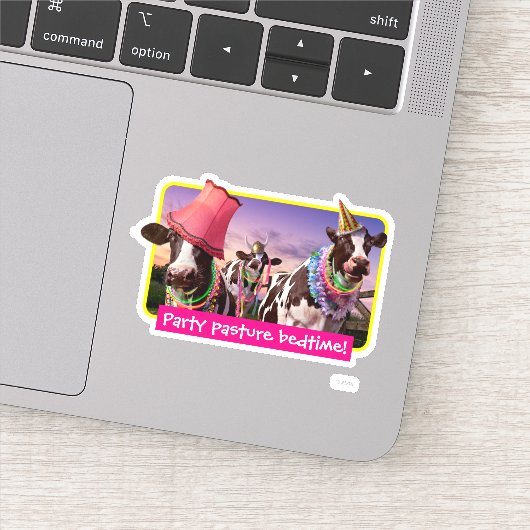 Party 'bis die Kühe kommen Zuhause Aufkleber (Detail)