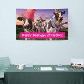 Party 'bis die Kühe kommen Zuhause Banner (Messeveranstaltung)
