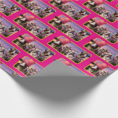 Party 'bis die Kühe kommen Zuhause Geschenkpapier (Ecke)