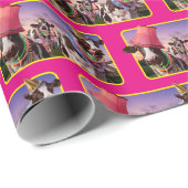 Party 'bis die Kühe kommen Zuhause Geschenkpapier (Rolleneckpunkt)