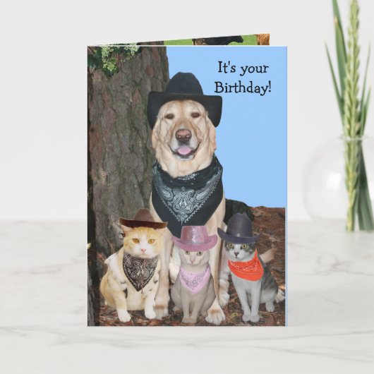 Party bis die Kühe kommen Zuhause! Karte (Vorderseite)