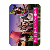 Party 'bis die Kühe kommen Zuhause Magnet (Vertikal)