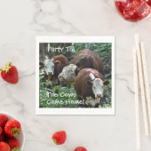 Party bis die Kühe kommen Zuhause Papier Napkin Serviette (Beispiel)