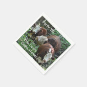 Party bis die Kühe kommen Zuhause Papier Napkin Serviette (Ecke)