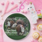 Party bis die Kühe kommen Zuhause-Papierplatte Pappteller (Party)