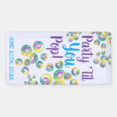 Party, bis du Pop bläst Blasen eilig Banner (Horizontal)