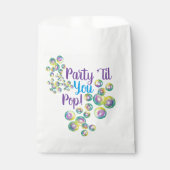 Party, bis du Pop bläst Blasen eilig Geschenktütchen (Vorderseite)