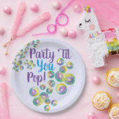 Party, bis du Pop bläst Blasen eilig Pappteller (Party)