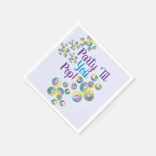Party, bis du Pop bläst Blasen eilig Serviette (Ecke)