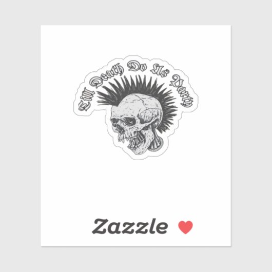 Party bis zum Tod tun uns Party Halloween Aufkleber (Blatt)