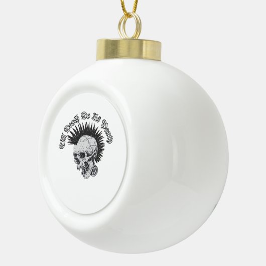 Party bis zum Tod tun uns Party Halloween Keramik Kugel-Ornament (Rechts)