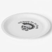 Party bis zum Tod tun uns Party Halloween Pappteller (Schrägansicht)